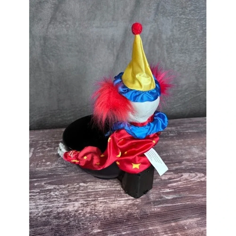 Skeleton Clown Animated Candy Bowl Halloween Trick Treat Animatronic WORKS!‎